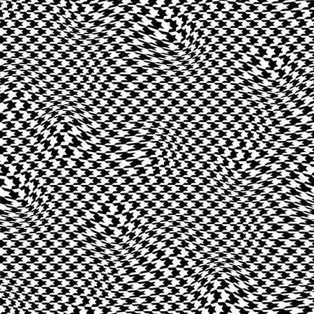 Classic Hounds-tooth pattern in a patchwork collage style.のイラスト素材