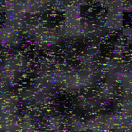 Vector image with imitation of grunge datamoshing texture.のイラスト素材