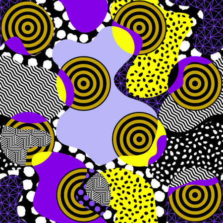 Seamless vector pattern. Abstract square texture