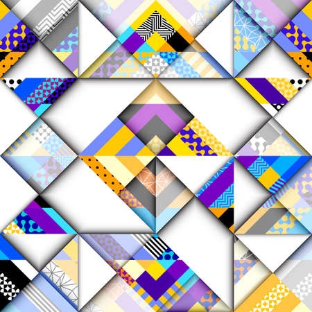 Geometric abstract pattern. Intersection style