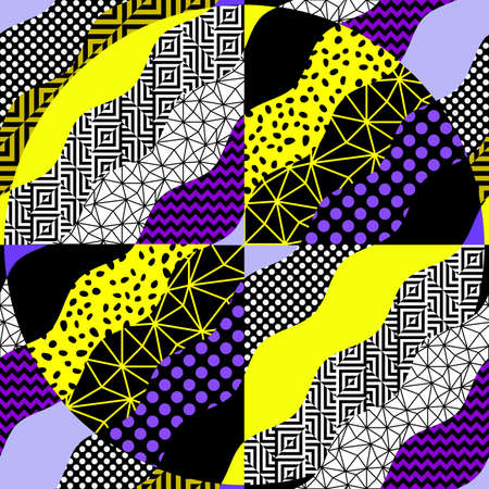 Seamless vector pattern. Abstract square textureのイラスト素材