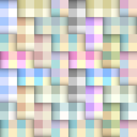 Patchwork textile pattern. Seamless quilting design background.のイラスト素材
