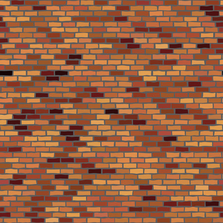 Seamless brick wall. Vector graphic illustration pattern.のイラスト素材