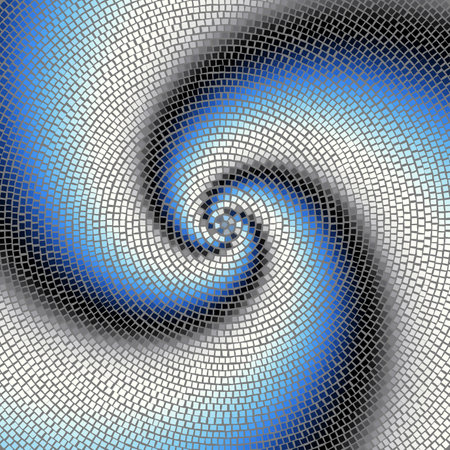 Geometric abstract pattern. Halftone small dots pattern.のイラスト素材