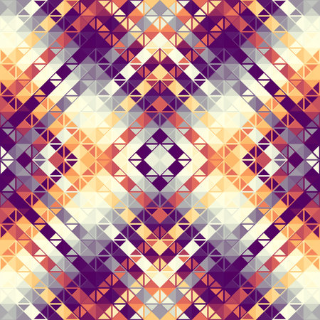 Geometric abstract triangles pattern. Seamless vector image.のイラスト素材