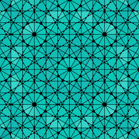 Vector seamless mosaic art pattern. Art background.のイラスト素材