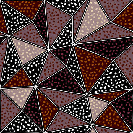 Tribal style patchwork pattern. Vector imageのイラスト素材