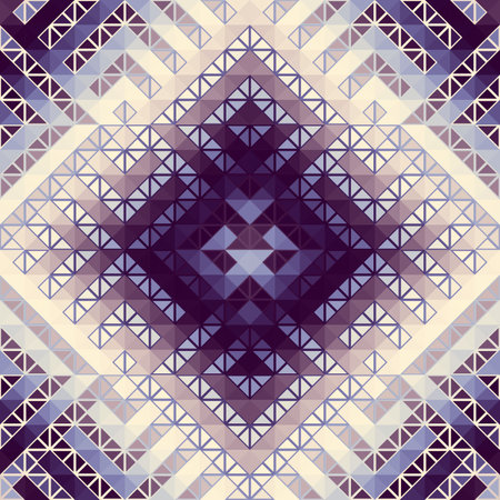 Geometric abstract triangles pattern. Seamless vector image.のイラスト素材