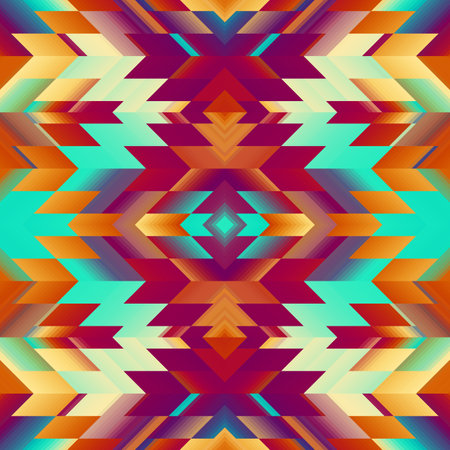 Geometric abstract triangles pattern. Seamless vector image.