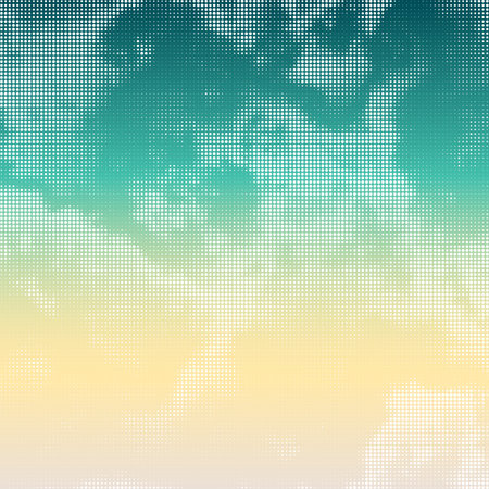 Monochrome gradient halftone dots background. Vector illustrationのイラスト素材
