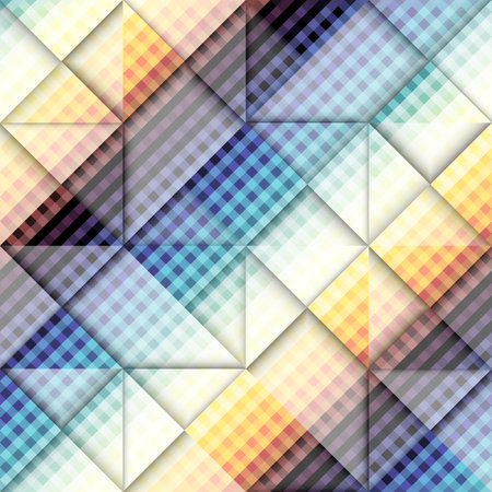 Geometric abstract pattern in low poly style. Seamless vectorのイラスト素材