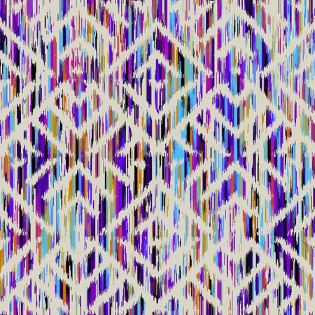 Geometric abstract grunge vintage pattern. Aztec style. Seamless vector image.のイラスト素材