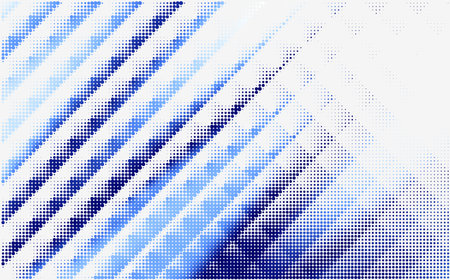 Blue gradient halftone dots background. Vector illustrationのイラスト素材