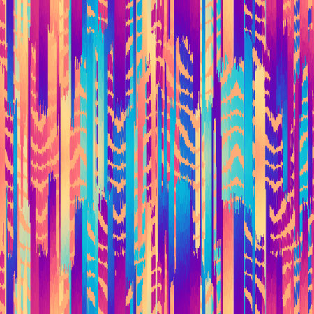 Vector image with imitation of grunge melange lines texture. Seamless imageのイラスト素材
