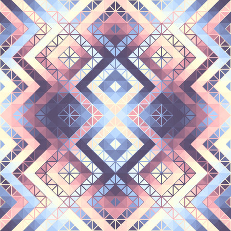 Geometric abstract triangles pattern. Seamless vector image.のイラスト素材