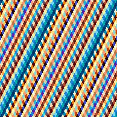 Classic argyle seamless pattern background. Vector image. Plaid patchwork style. Diagonal lines pattern.のイラスト素材