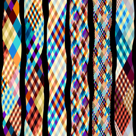 Argyle seamless vector pattern background. Pattern of a rhombuses.のイラスト素材