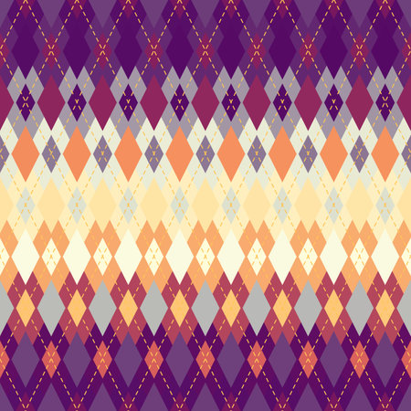 Argyle seamless vector pattern background. Pattern of a rhombuses.