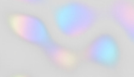 Blurred rainbow light refraction texture overlay effect for photo and mockups.のイラスト素材