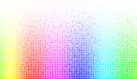 Abstract spectrum colorful bottom mosaic with white copy space.のイラスト素材