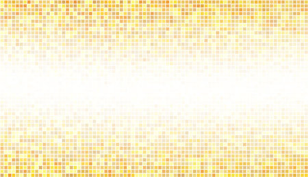 Abstract gold bottom mosaic with white copy space.のイラスト素材