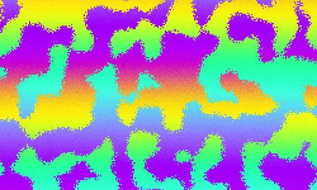 Pixelated psychedelic background. Moire overlapping effect. Vector image. Glitch textureのイラスト素材