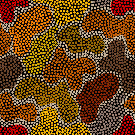 Grunge Geometric Vector Seamless Pattern made in ethnic style. African traditional design. Creative boho pattern.のイラスト素材