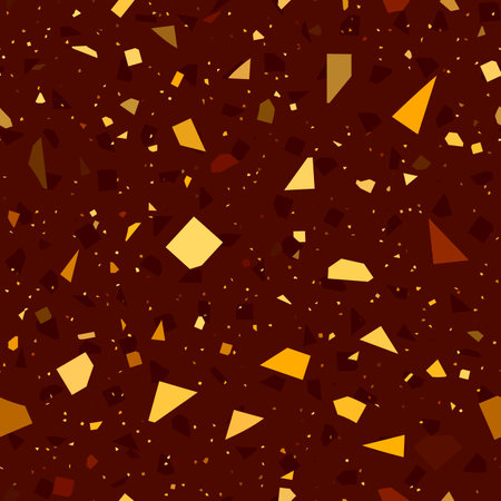 Seamless ceramic tile floor pattern. Terrazzo style tile background. Vector pattern.のイラスト素材