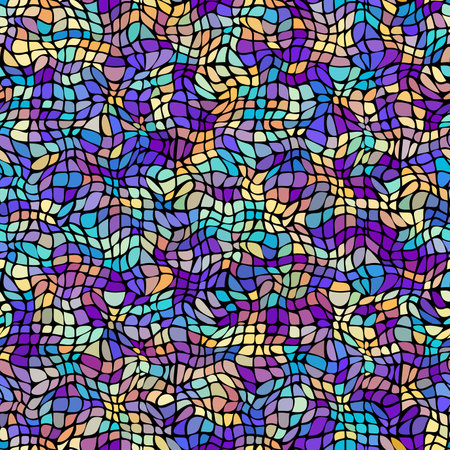 Geometric seamless vector pattern. Abstract mosaic background.のイラスト素材