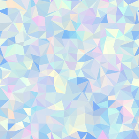 Geometric abstract seamless pattern low poly style. Triangles polygonal hapes texture. Vector pattern.のイラスト素材