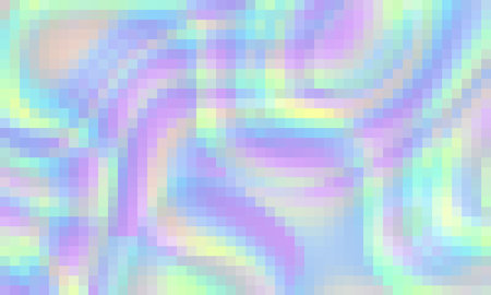 Trippy psychedelic colorful neon geometric shapes abstract background, Pixelated vector pattern