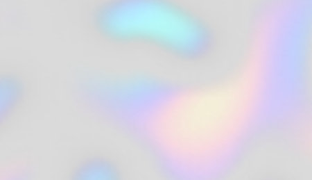 Blurred rainbow light refraction texture overlay effect for photo and mockups.のイラスト素材