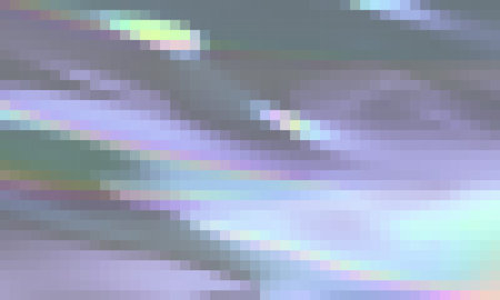 Holographic rainbow neon geometric shapes abstract background, Pixelated vector pattern