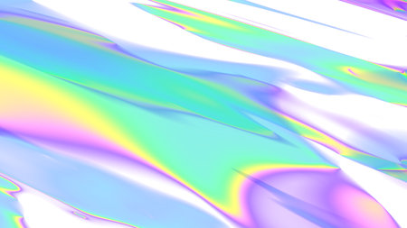 Ethereal rainbow spectrum overlay with transparencyの写真素材