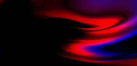Dark blue digital abstract background with ultraviolet neon glow, blurry light lines, waves