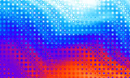 Pixilated abstract background with halftone effect. Small particles with overlay moire effectのイラスト素材