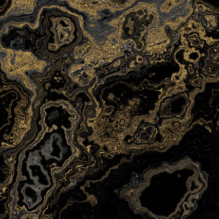 Abstract Black Marble texture. Black marble with gold veins. Fractal digital Art Background. High Resolution. Can be used for background or wallpaperの写真素材