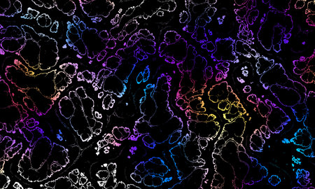 Liquid art, black abstract background. Fluid dark marble texture. Vector illustration.のイラスト素材