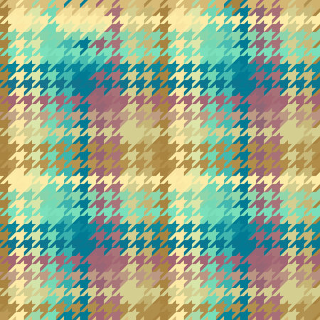 Houndstooth  pattern. Brown classical fabric background . Vector illustration