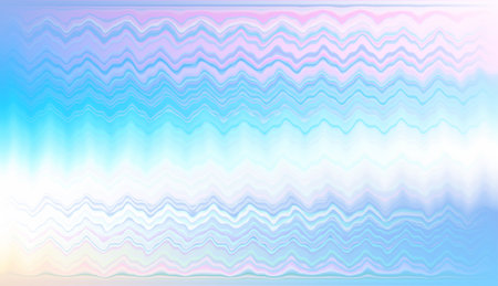 Gradient mesh wavy abstract background. Futuristic holographic backdrop with gradient mesh. 90s, 80s retro style. Iridescent graphic templateのイラスト素材