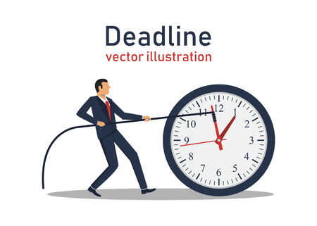 Deadline vector design illustrationのイラスト素材
