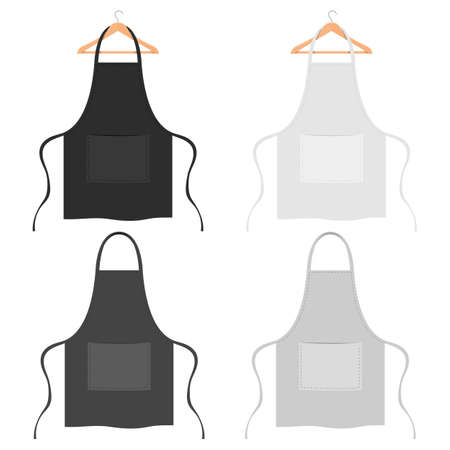 Kitchen stylish apron vector design illustration isolated on white backgroundのイラスト素材