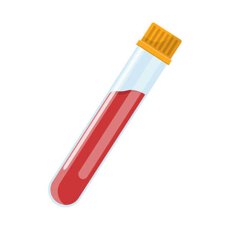 Blood test vector design illustration isolated on white backgroundのイラスト素材