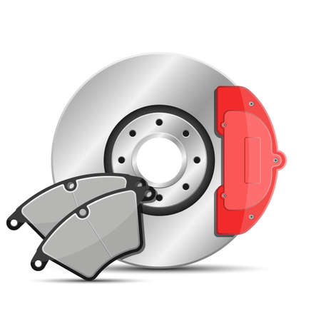 Brake disk vector design illustration isolated on white backgroundのイラスト素材