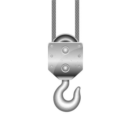 Crane hook vector design illustration isolated on white backgroundのイラスト素材