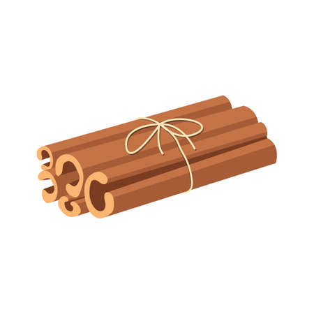 Cinnamon sticks vector design illustration isolated on white backgroundのイラスト素材