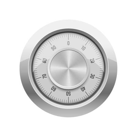 Safe combination lock vector design illustration isolated on white backgroundのイラスト素材