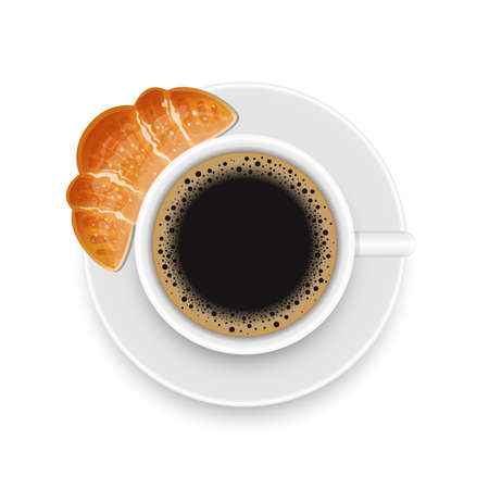 Cup of coffee vector design illustration isolated on backgroundのイラスト素材