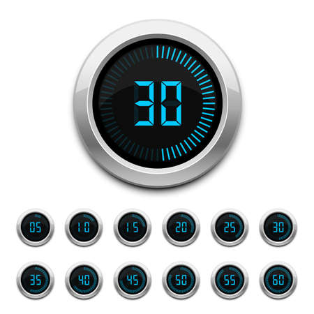 Digital timer vector design illustration isolated on white backgroundのイラスト素材