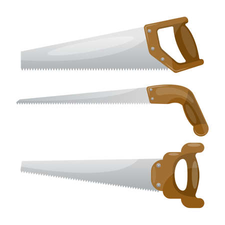 Household saw vector design illustration isolated o white backgroundのイラスト素材